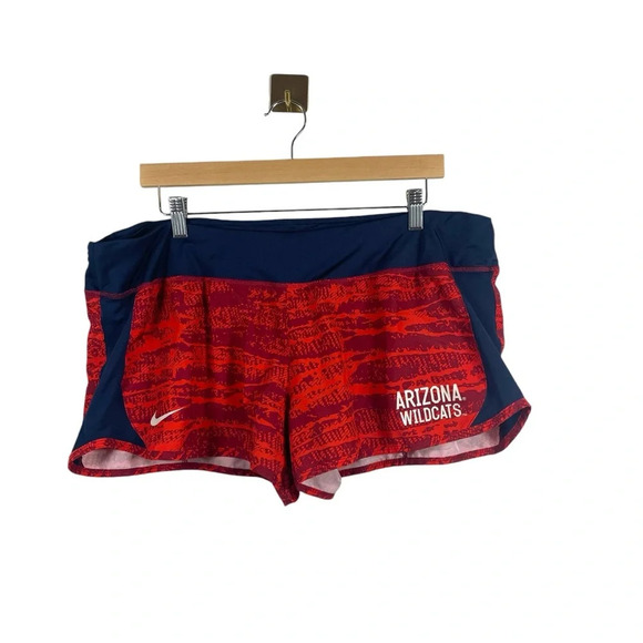 Nike Women’s Arizona Wildcats Running Shorts in Red/Blue Size XXL - Picture 1 of 11